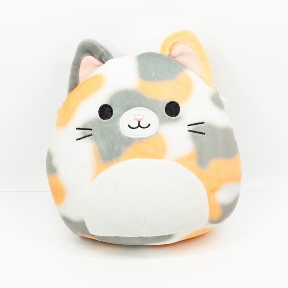 SQUISHMALLOWS Tahoe the Tortoiseshell Cat 8" Plush Orange Gray White Kitty - Picture 1 of 6